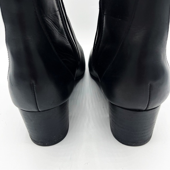 Clarks Linnae Buckle Leather Calf Height Boots - Picture 12 of 14